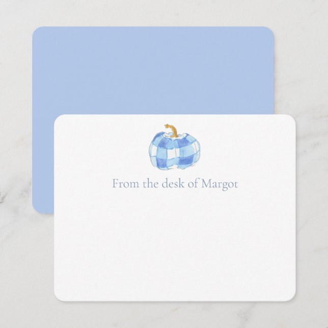Cartão De Agradecimento Casamento de Crest de Hydrangea Azul e Branco (Frente/Verso)