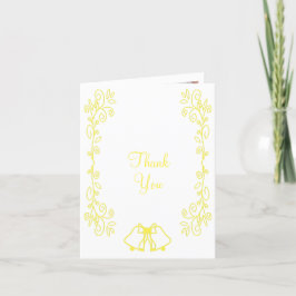 Cartão De Agradecimento Casamento de Design de Limon Bells
