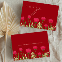 Casamento de Flores Selvagens de Crimson Red Poppi