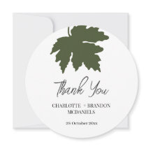 Casamento De Folha De Folha De Outono Verde - Obri