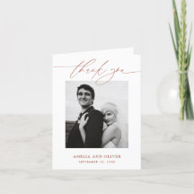 Casamento de Foto com Letra de Terracota Minimalis