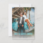 Cartão De Agradecimento Casamento de Foto Simples Kitschy Honeymoon<br><div class="desc">Capture uma foto criativa, divertida e única da lua de mel para o seu casamento, obrigado cartas. Você pode alterar a cor do tipo e o estilo da fonte usando a ferramenta design simples. Basta selecionar seu tipo na imagem e depois escolher entre os estilos à direita. Adicione humor à...</div>