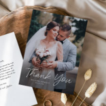 Casamento de Foto Simples Rótulo Moderno
