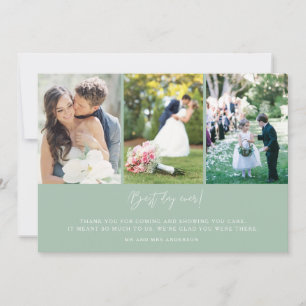 Cartão De Agradecimento Casamento De Fotografia No Melhor Dia Da Casa Da C