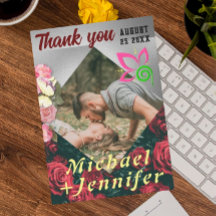 Casamento de Fotografias Personalizadas Floral Ele