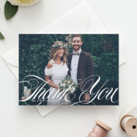 Casamento de Fotos Brancas Flourish, Script Elegan