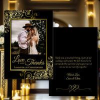 Casamento de fotos e Obrigados com amor e amor Dou