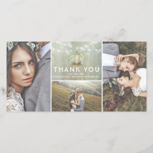 Cartão De Agradecimento Casamento de Lanterna e Bebê, Obrigado