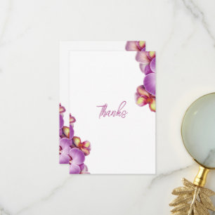 Cartão De Agradecimento Casamento de Orquídeas
