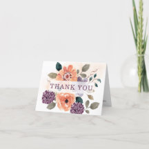 Casamento de Outono Floral Roxo e Laranja