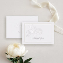 Casamento de Peony Ivory Formal Elegant Casal Note