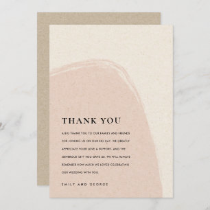 CARTÃO DE AGRADECIMENTO CASAMENTO DE PINOS BRUTOS SUJEITOS A ABSTRATO MODE