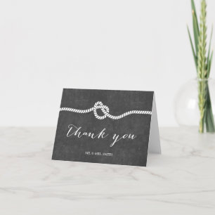 Cartão De Agradecimento Casamento de Quadro-Negro Obrigado
