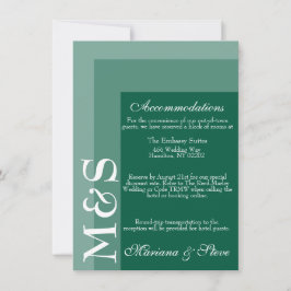 Cartão De Agradecimento Casamento de Script Moderno Emerald Green