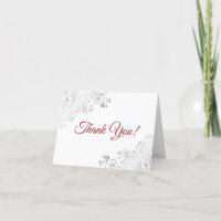 Casamento de Script Vermelho e Branco Elegante par