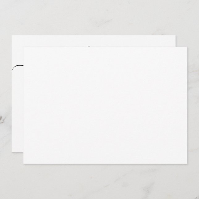 Cartão De Agradecimento Casamento de Sobreposição de Fotos por Caligrafia  (Frente/Verso)