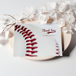 Cartão De Agradecimento Casamento de Tema Baseball no Orçamento