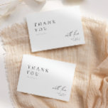 Cartão De Agradecimento Casamento de Tipografia Ultra-Minimal<br><div class="desc">Conte aos seus amigos e família as suas obrigados mais sinceras com o nosso cartões de agradecimentos de casamento ultra-minimalista e moderno. Personalize a cor dos elementos e do texto em toda esta design para corresponder perfeitamente ao seu tema de casamento. Esta design é perfeita para seu casamento minimalista, casamento...</div>