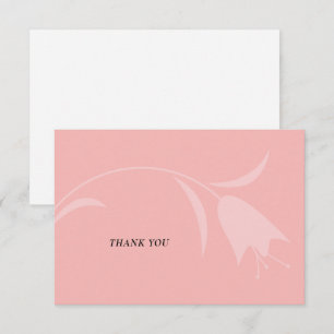 CARTÃO DE AGRADECIMENTO CASAMENTO DE TULIP MOD PINK