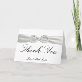 Cartão de Agradecimento Casamento Diamante Infinit
