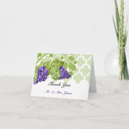 Cartão De Agradecimento Casamento Do Jardim De Graus Obrigado