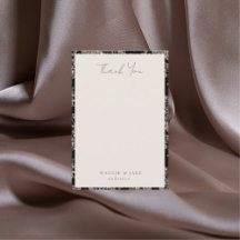 Casamento Elegante de Chinoiserie Negra Obrigado