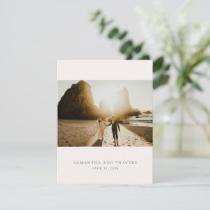 Cartão De Agradecimento Casamento Elegante Floresta Verde Tradicional