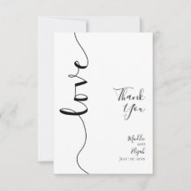 Casamento, Elegante, Simples, Rascunho, Obrigado