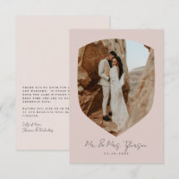 Casamento Foto Emoldurada Escrita à Mão Elegante B