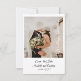 Cartão De Agradecimento Casamento Moderno Simples Elegante Elegante Clássi