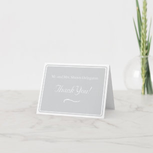 Cartão De Agradecimento Casamento Monogramado Católico Atemporal