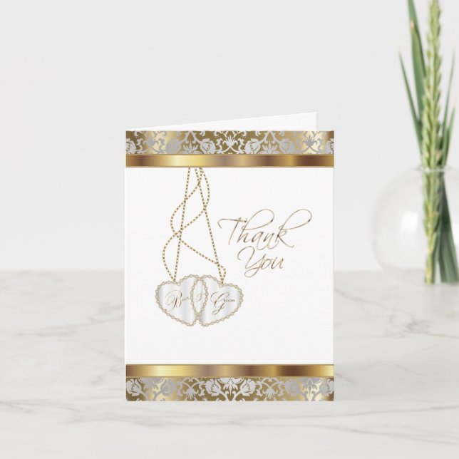 Cartão De Agradecimento Casamento, Obrigado Da Noiva E Da Noite (Frente)