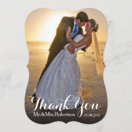 Cartão De Agradecimento Casamento Obrigado | Foto De Casamento