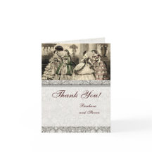 Casamento Obrigado Vintage Antiquado