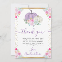 Casamento outono Floral Púrpura e Branco