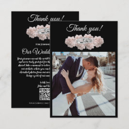 Cartão De Agradecimento Casamento Pastel Pink Peony-Photo-