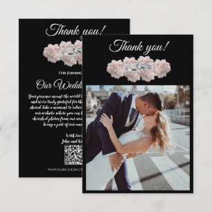 Cartão De Agradecimento Casamento Pastel Pink Peony-Photo-