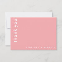 Casamento Personalizado Cor-de-Rosa Simples