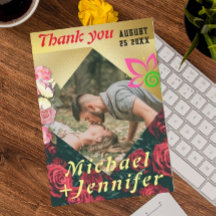 Casamento Personalizado De Fotografias Floral Mini