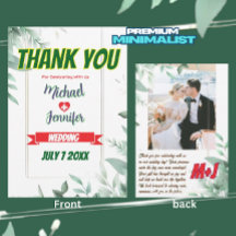 Casamento Personalizado Elegante Greenery Minimali