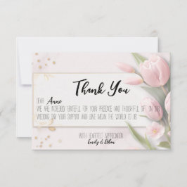 Cartão De Agradecimento Casamento Personalizado Simples E Moderno - Obriga