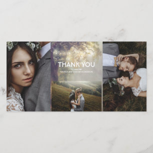 Cartão De Agradecimento Casamento Russo Das Cordas De Carvalho De Árvore O