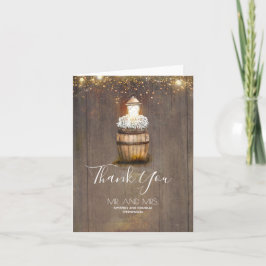 Cartão De Agradecimento Casamento Russo do Breath do Bebê Obrigado