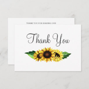 Cartão De Agradecimento Casamento Russo do País das Flores Solares