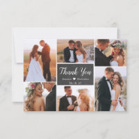 Casamento Rustic Chalkboard 6 Photo Collage Script