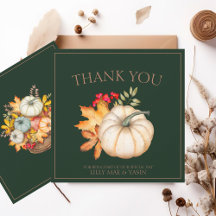 Casamento Rustic Emerald Green Autumn Fall Pumpkin