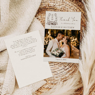 Cartão De Agradecimento Casamento Rustic Western Boho