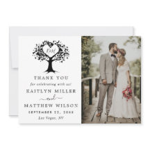 Casamento Simples de Árvores do Coração em Monogra