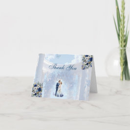 Cartão de Agradecimento | Casamento Something Blue
