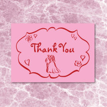 Casamento Vermelho Cor-de-rosa Retrato Whimsical